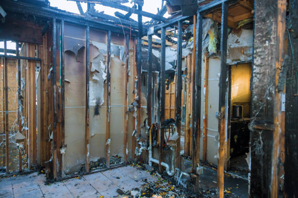 Professional Fire Damage Removal technician working in East Uniontown, PA